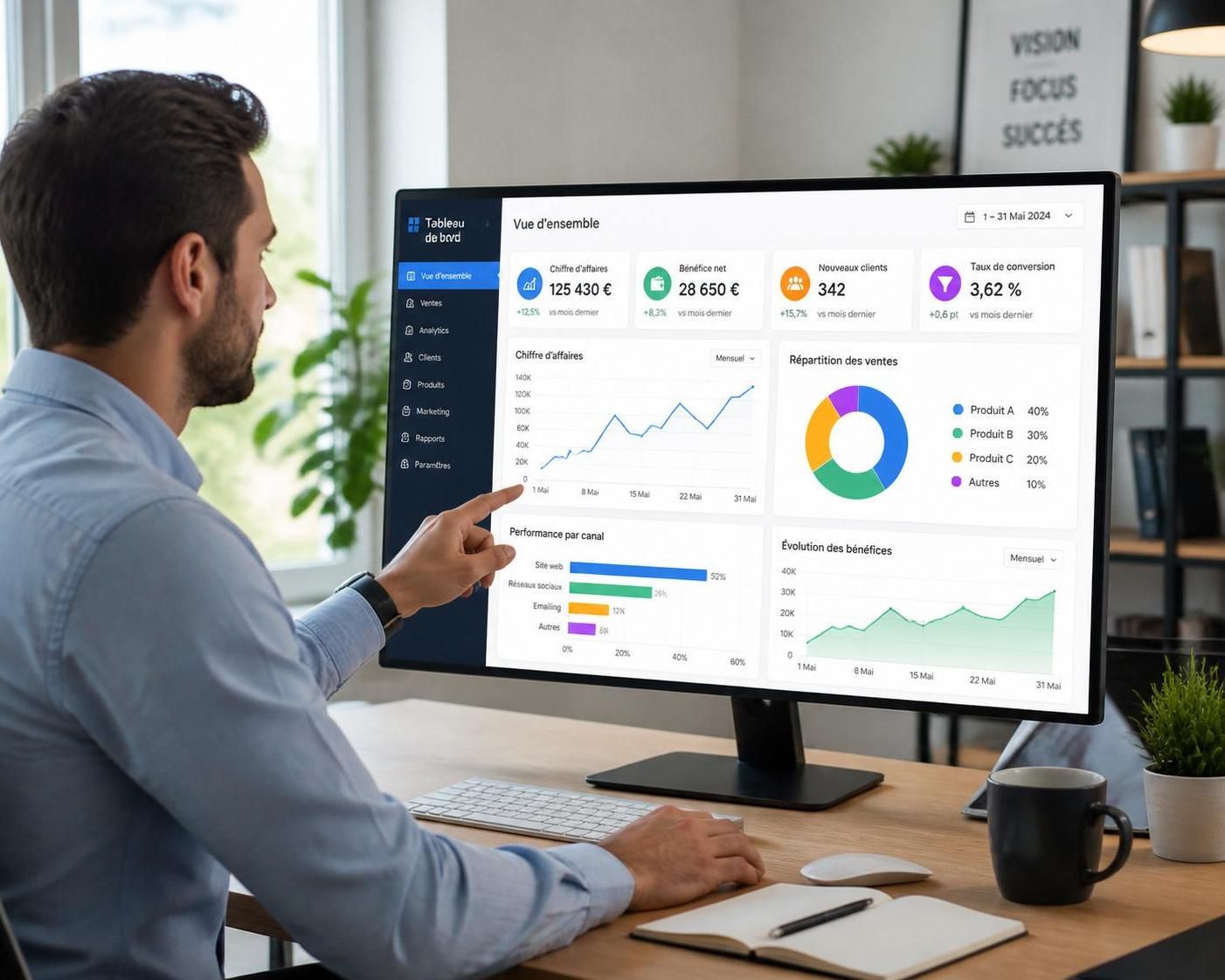 découvrez la définition d'un tableau de bord, l'outil indispensable pour piloter efficacement votre entreprise en suivant ses indicateurs clés de performance.