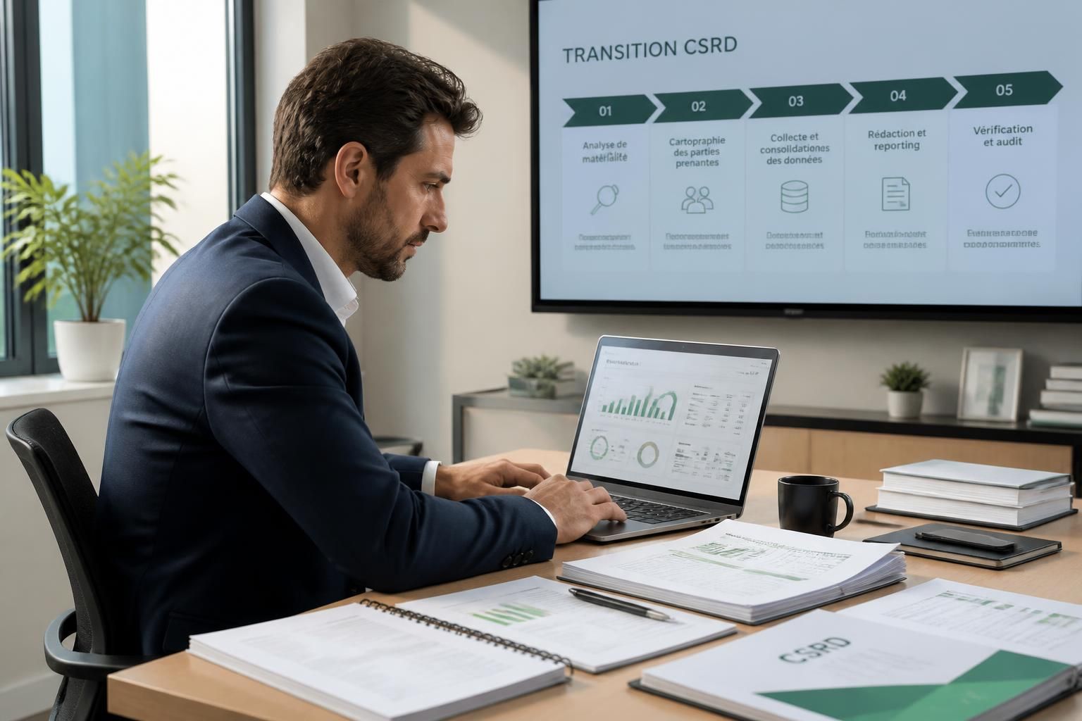 découvrez les étapes clés pour réussir votre reporting extra-financier avec le plan de transition csrd. guide complet pour une conformité efficace et un reporting transparent.