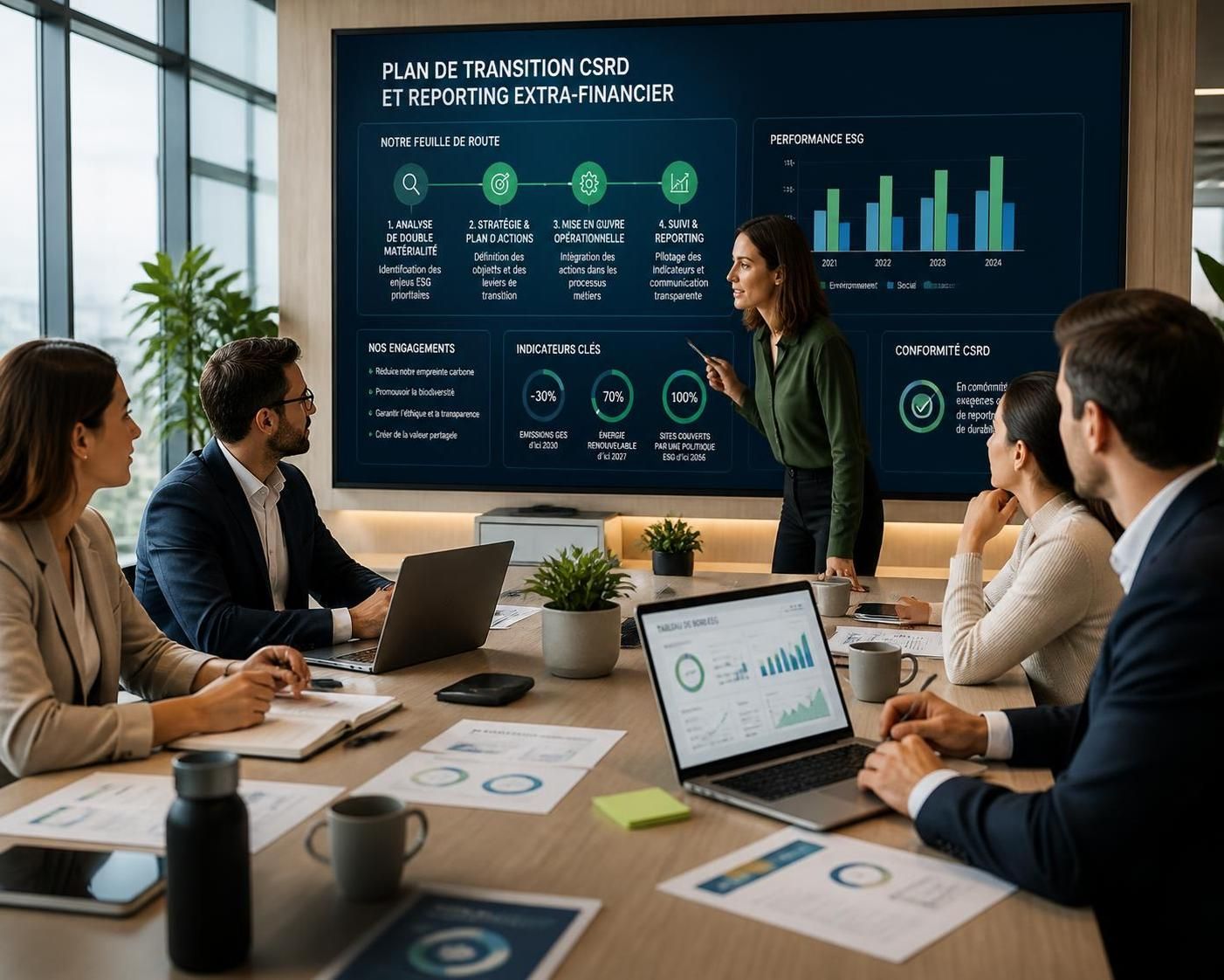 découvrez les étapes clés pour réussir votre reporting extra-financier avec le plan de transition csrd et assurez la conformité de votre entreprise.