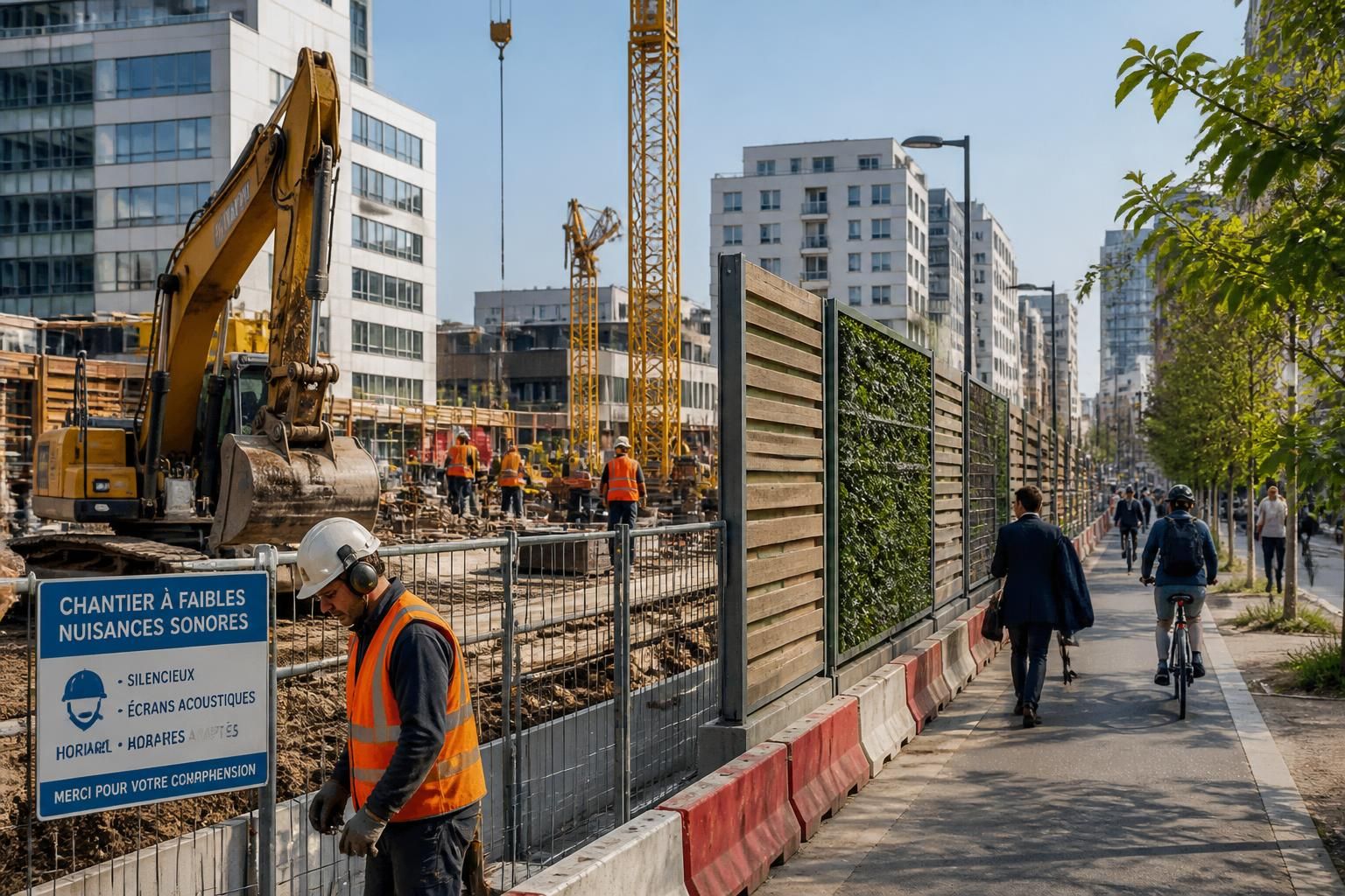 découvrez des stratégies efficaces pour gérer les bruits de chantier et maintenir la productivité en milieu urbain, tout en respectant le confort des habitants.